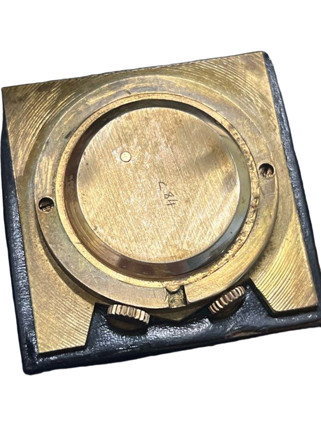 Jaeger Travel Alarm Clock - Gold Mechanical Swiss Made - Image 2