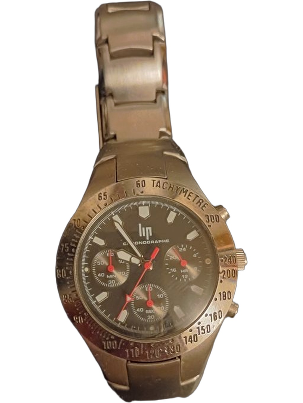 LIP Chronograph NOS - Black Quartz 40mm